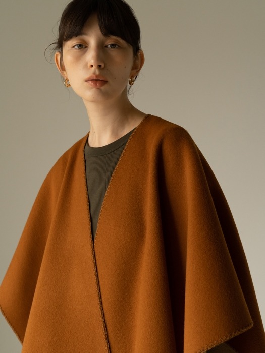 ROWE Reversible cape _camel