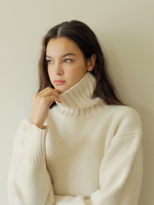  19FW CASHMERE PULLOVER / IVORY