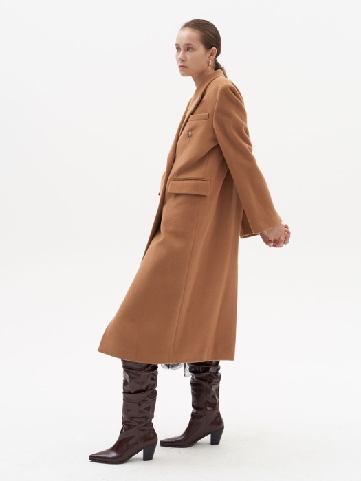 DOUBLE TAILORED COAT (camel)