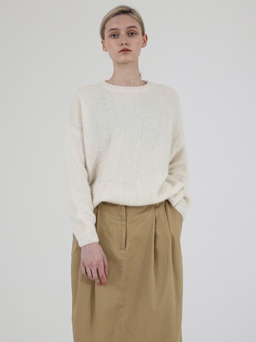 Philo Alpaca Knit. Ivory