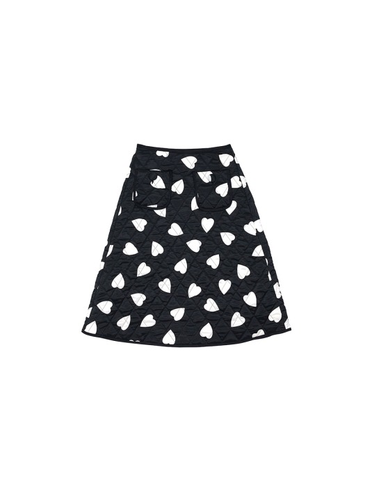 Lovers quilting skirt - Black