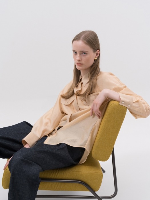 SS20 Sheer Shirt Mustard