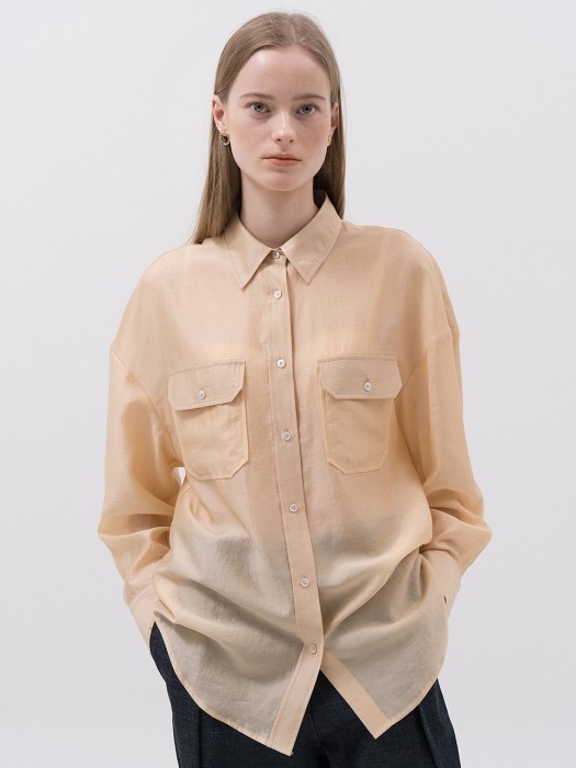 SS20 Sheer Shirt Mustard