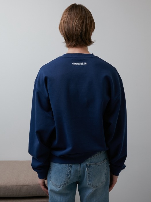 UNISEX REFERENCE SWEATSRHIT INDIGO BLUE UDTS0E102N2