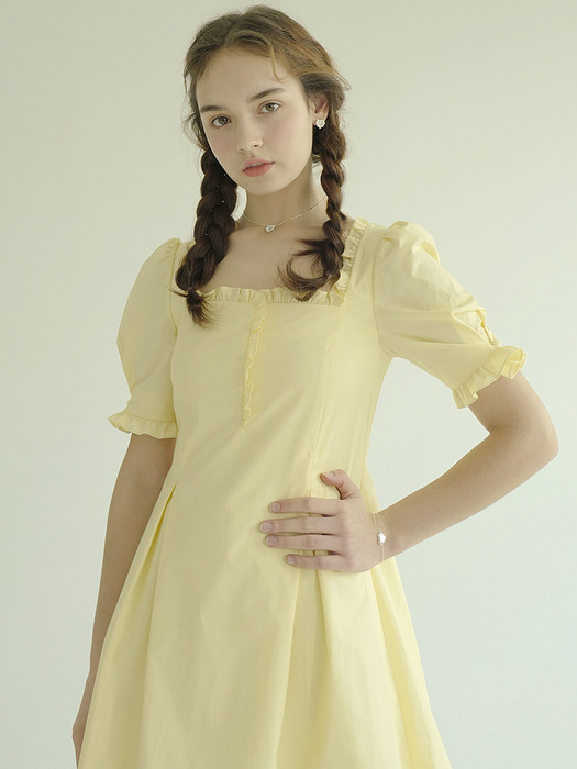 CHICHI Dress (Lemon Cream)