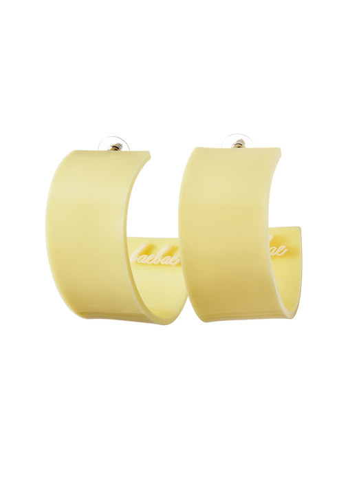 Solid Hoop Earring (yellow)
