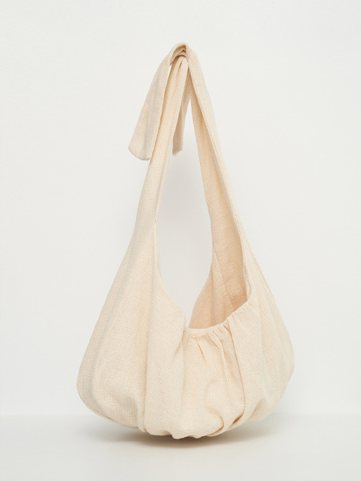 SHOULDER TIE BAG (ivory)