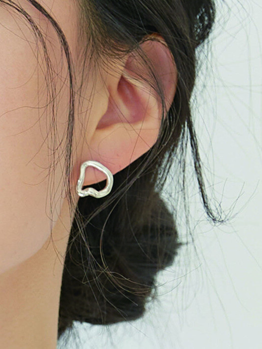 Connection Irregular Earring (Silver, Gold)