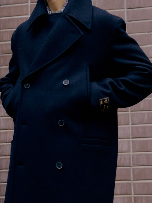 [Premium] Wool  Ulster Military Long Pea Coat