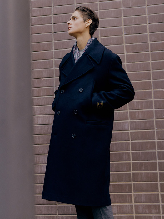 [Premium] Wool  Ulster Military Long Pea Coat