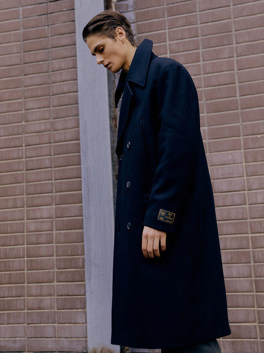 [Premium] Wool  Ulster Military Long Pea Coat