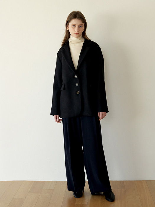 Ways Button Coat_Black