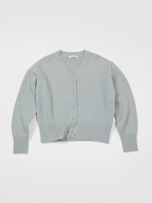 Loom cardigan-mintblue