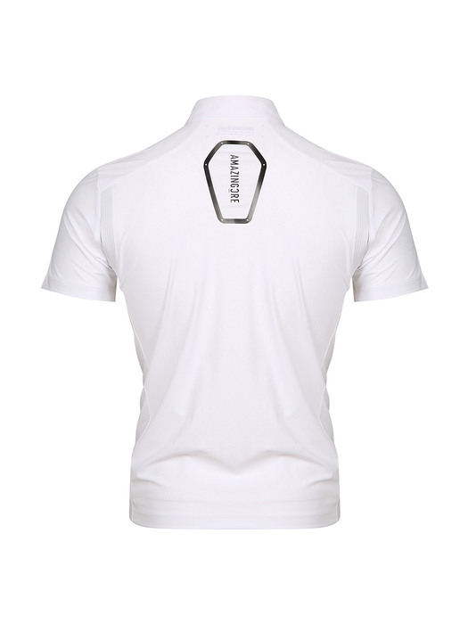 MEN ACCORDIO SWING HALF T-SHIRT WHITE