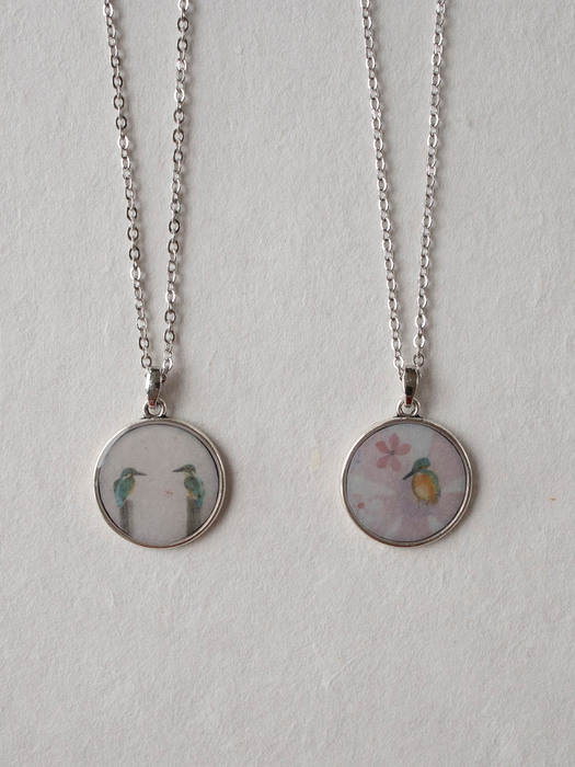 Oriental painting necklace no.3