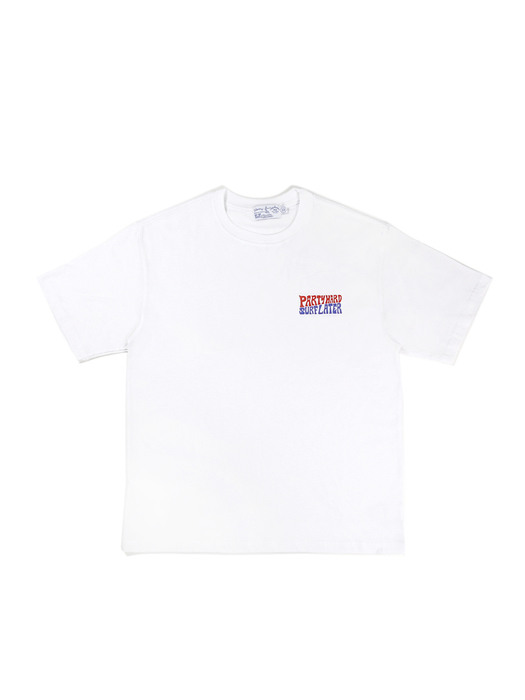 Party Hard Surf Later Tee (White)