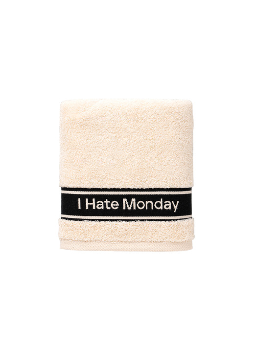 i hate monday Comfort Towel Black