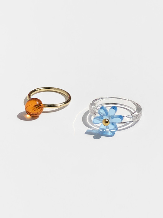[2SET] summer flower ring