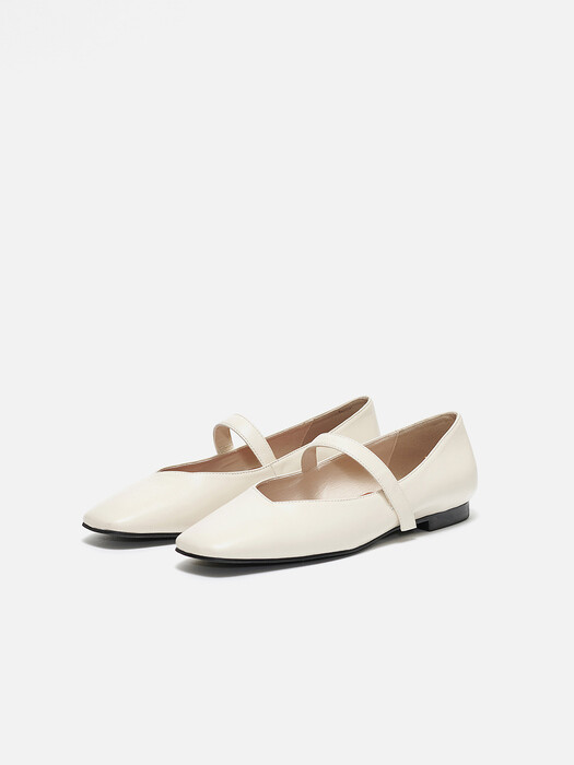 Rowie Mary jane shoes Leather Ivory