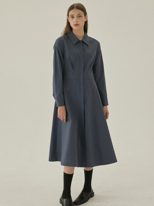 Waist Line Shirt Dress 4 Color