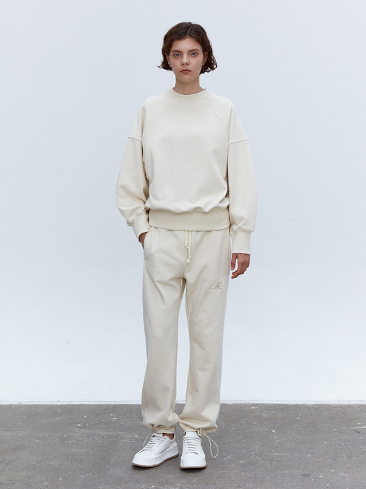 TOF ELASTRING HEM SWEAT PANTS IVORY