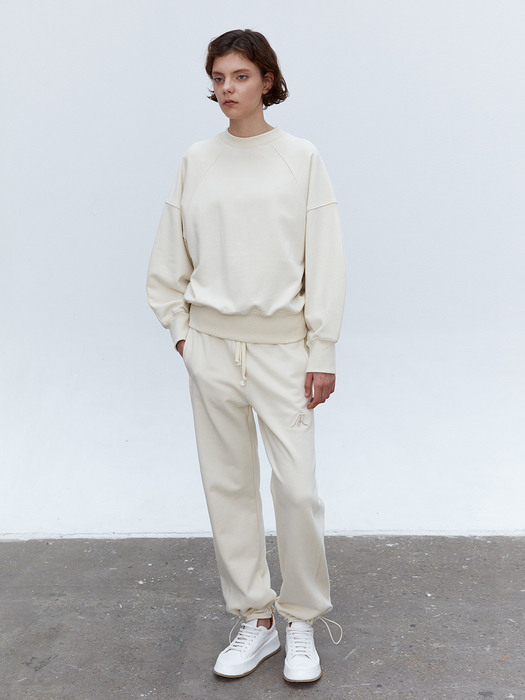 TOF ELASTRING HEM SWEAT PANTS IVORY