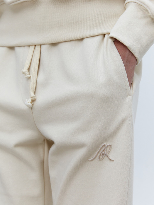 TOF ELASTRING HEM SWEAT PANTS IVORY