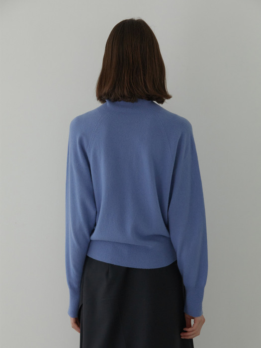 CLASSY CASHMERE SWEATER (SMOKE BLUE)