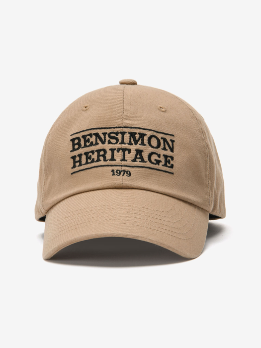 [21FW] HERITAGE BALL CAP - VINTAGE BEIGE