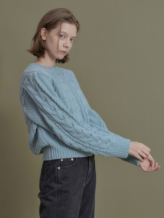 Cable Wool Sweater SK1WP292-21