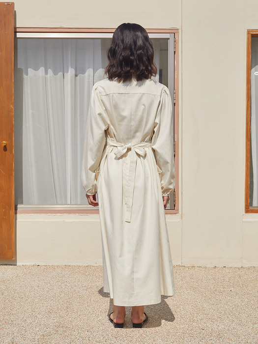 Amelia long dress_Ivory