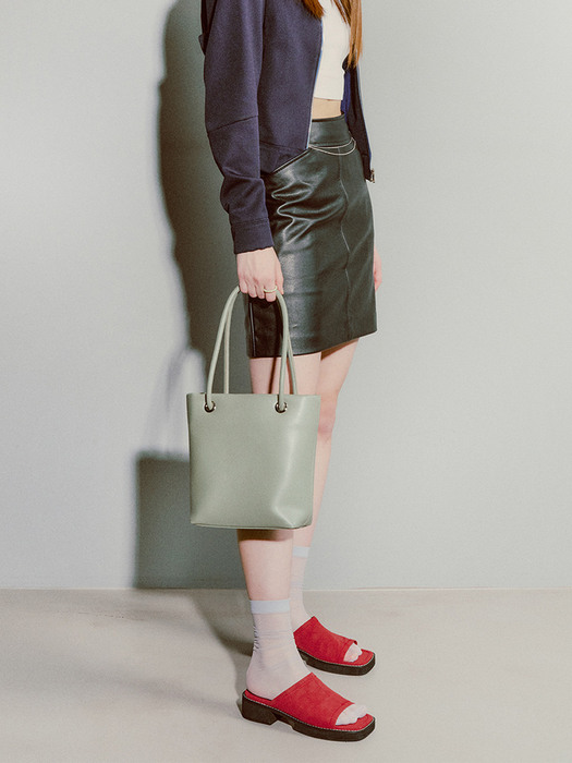 비누백 binu bag S lambskin - mint gray 10도