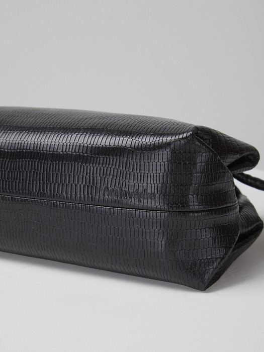 Pillow bag(Lizard black)