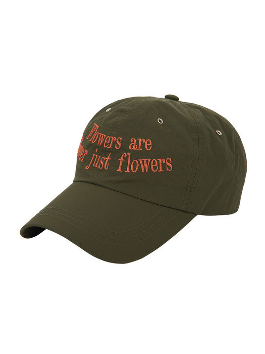 FLOWER BALL CAP (KHAKI)