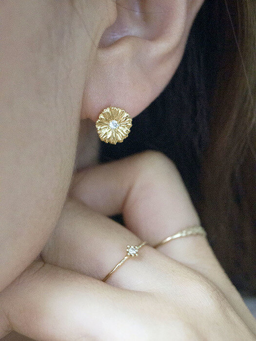 Cornflower earring