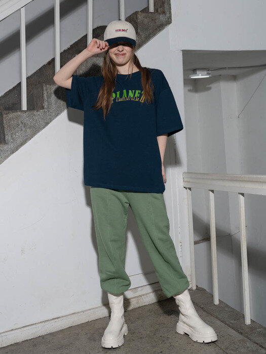 PLANET OVER T-SHIRT_NAVY