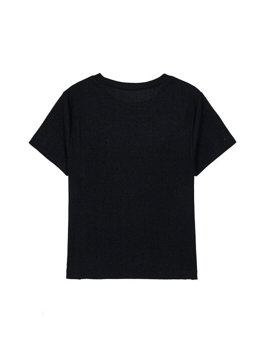 Ribbon Point T-shirt in Black VW2ME129-10