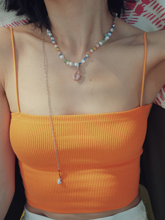 [3way] Summer island belly chain & necklace