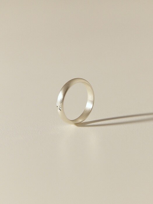silver star ring(4mm)