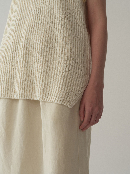 Cotton vest knit (2color)