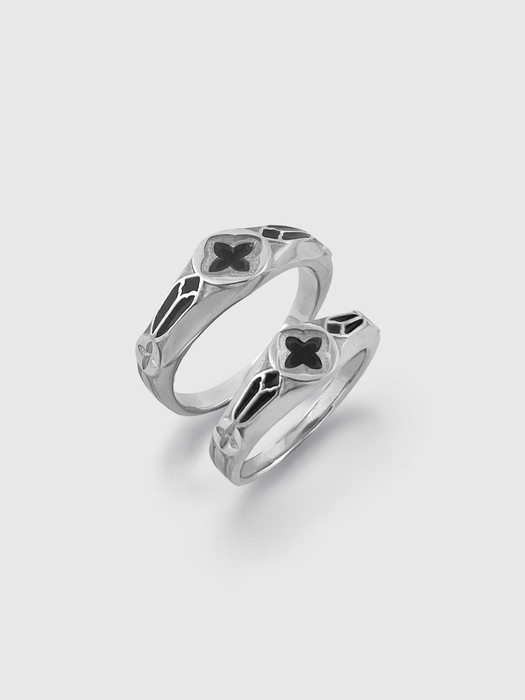 Gothic frame couple ring(man)