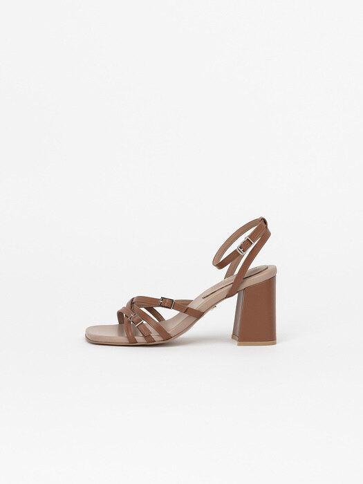 Tami Strappy Sandals in Starfish Camel