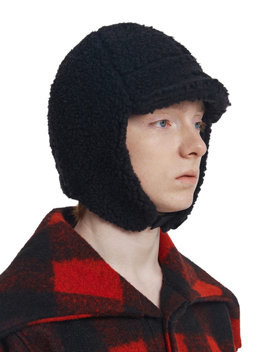 Shearing Aviator Hat_Black