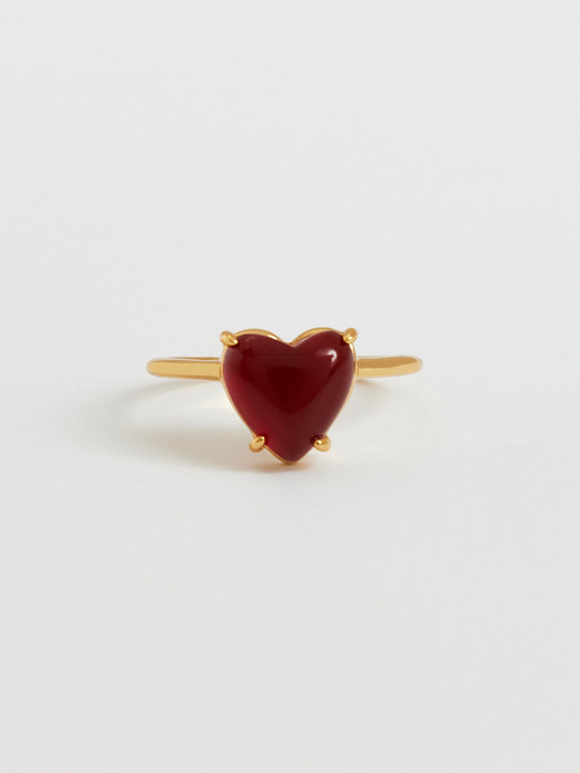 Petite Heart Ring_Red