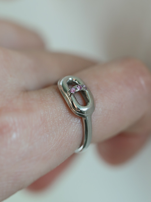 Mono Pink Sapphire Ring