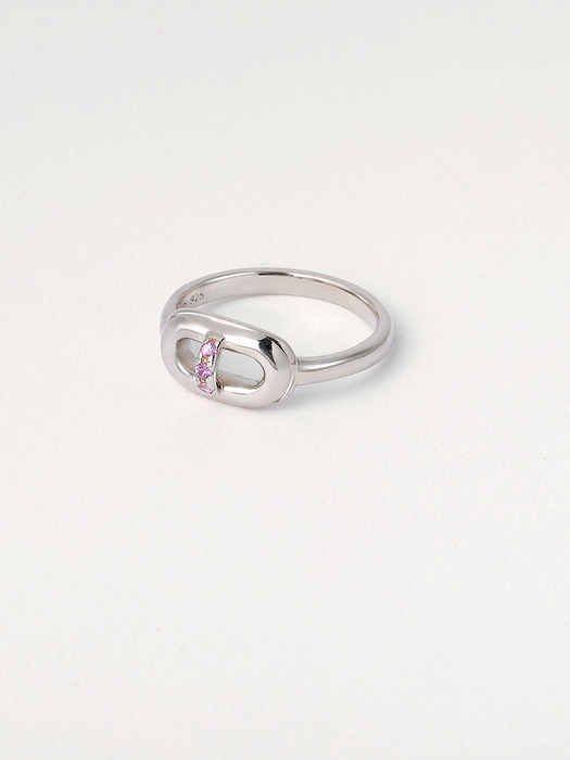 Mono Pink Sapphire Ring