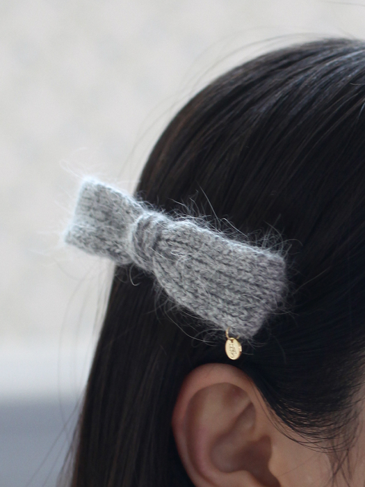 HB065 knit ribbon hair pin