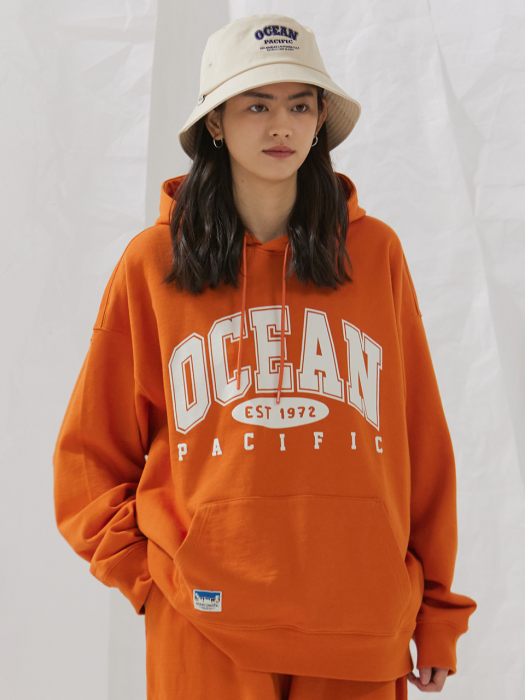 OCEAN ARCH LOGO HOODIE [ORANGE]