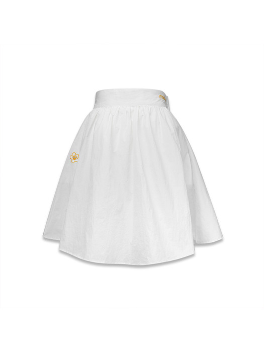 lina flare skirt white