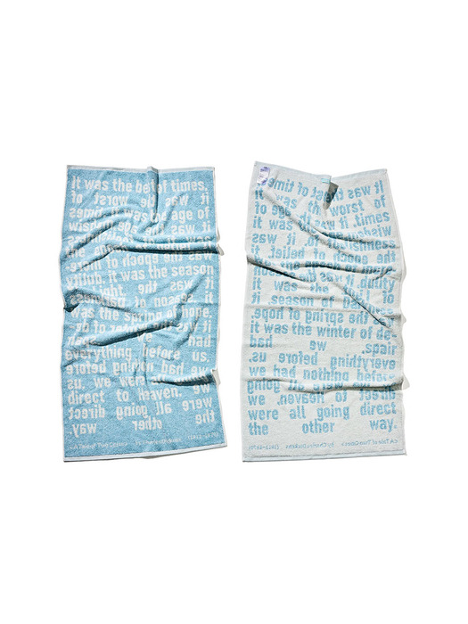  Letters [A tale of Two Cities] Bath towel (70x140cm)